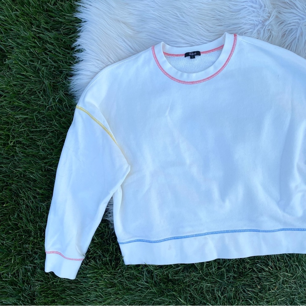 Rails Multicolor Thread Crewneck Sweatshirt Large - image 3